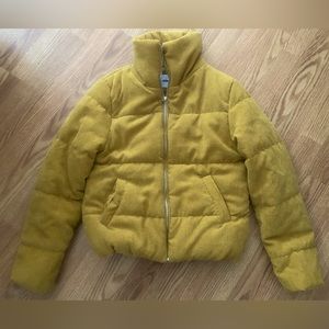 Fashion Nova Gold Corduroy Jacket Size Small